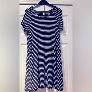 Summertime dress! Old Navy, A-line navy and white striped. S/P